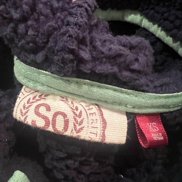 Women’s XS SO Brand Faux Fur/Fleece Hooded Jacket - Picture 2 of 3